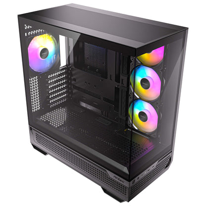 ANTEC Antec Constellation C7 ARGB ミドルタワー 冷却PCケース ピラーレス式 ブラック 強化ガラスパネル搭載
