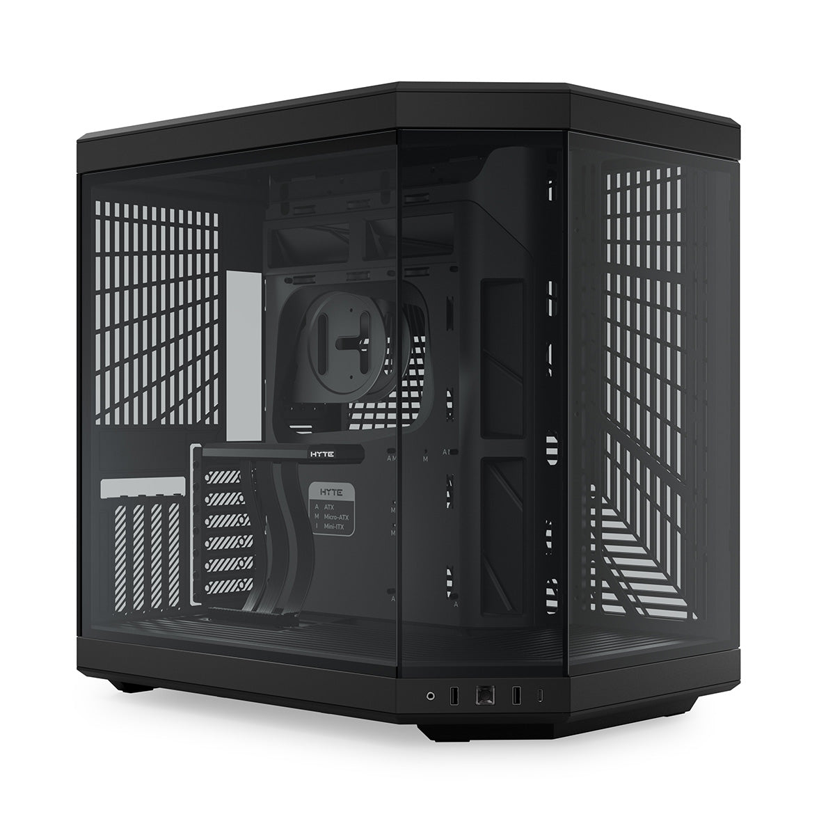 冷却 PCケース ハイト HYTE Y70 Black  ミドルタワー パノラマ強化ガラス ブラック