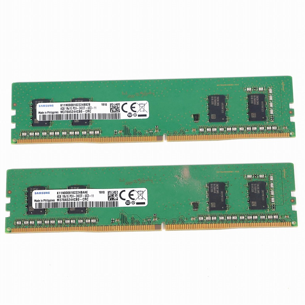中古 DDR4メモリ4GB x 2 SAMSUNG M378A5244CB0-CTD