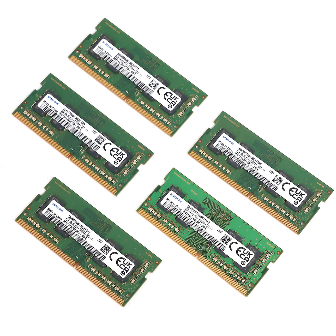 【オープン記念特価】中古 SAMSUNG DDR4 4GBメモリ 5枚セット M471A5244CB0-CWE