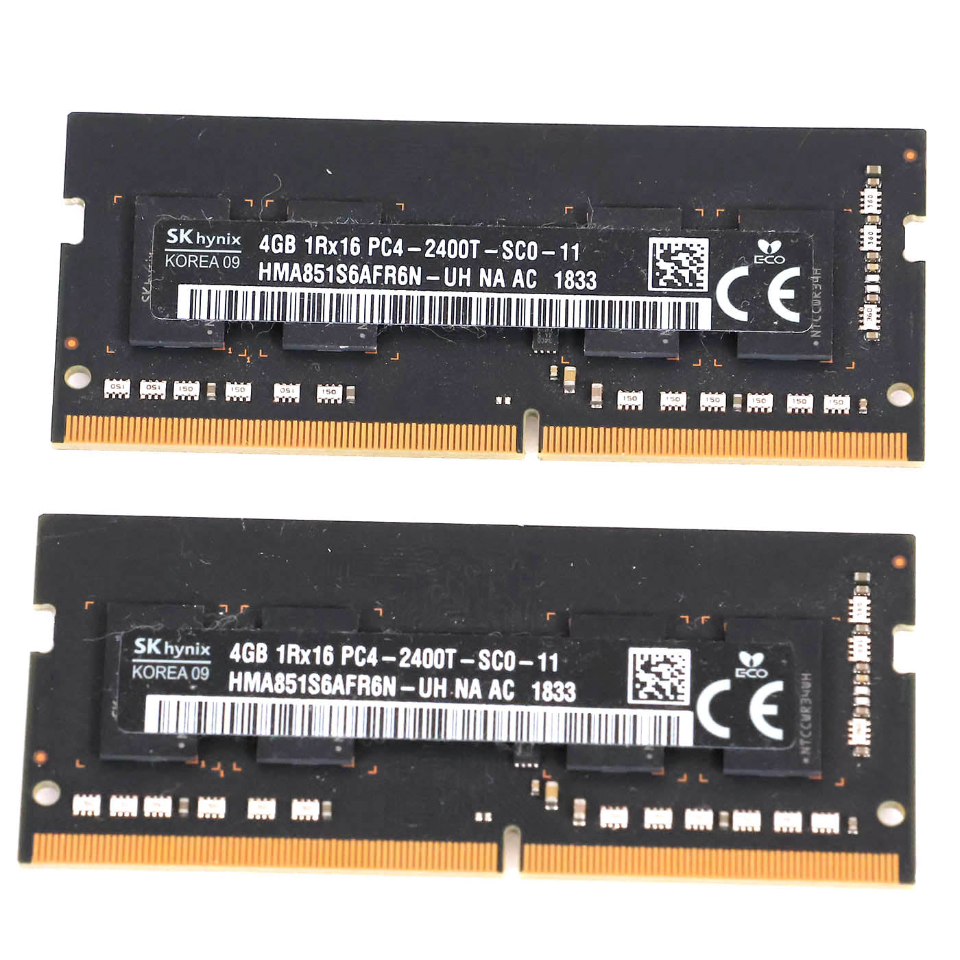 中古 DDR4メモリ 4GB x2 HMA851S6AFR6N-UH SK hynix