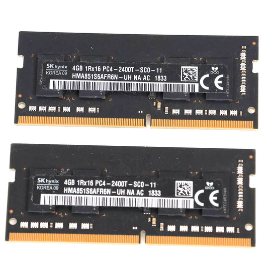 中古 DDR4メモリ 4GB x2 HMA851S6AFR6N-UH SK hynix