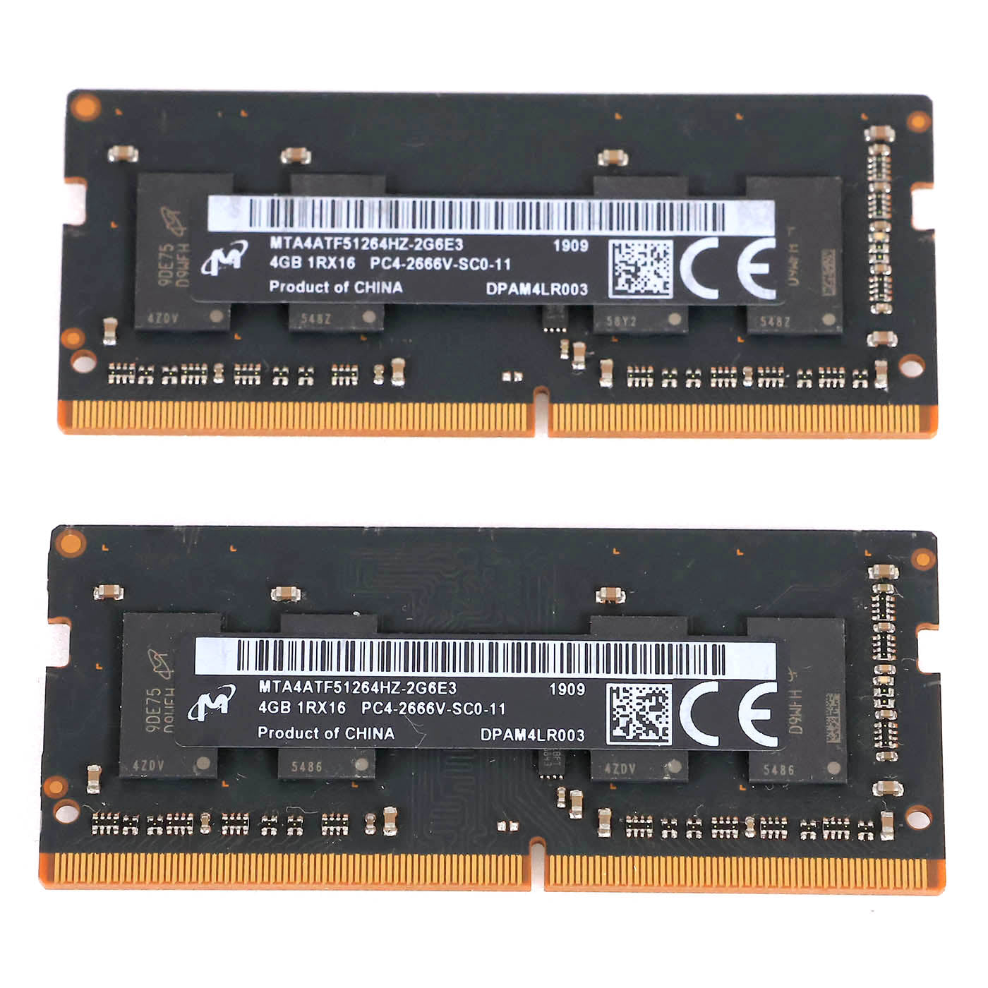中古 DDR4メモリ 4GB x2 MTA4ATF51264HZ-2G6E3 Micron