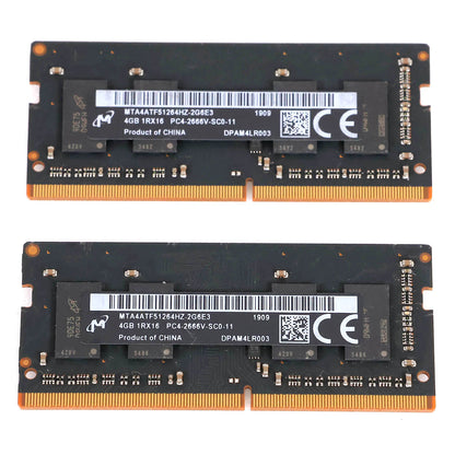 中古 DDR4メモリ 4GB x2 MTA4ATF51264HZ-2G6E3 Micron