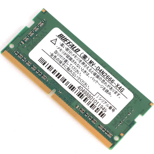 中古 DDR4 4GBメモリ x1 BUFFALO MV-D4N2666-X4G バッファロー