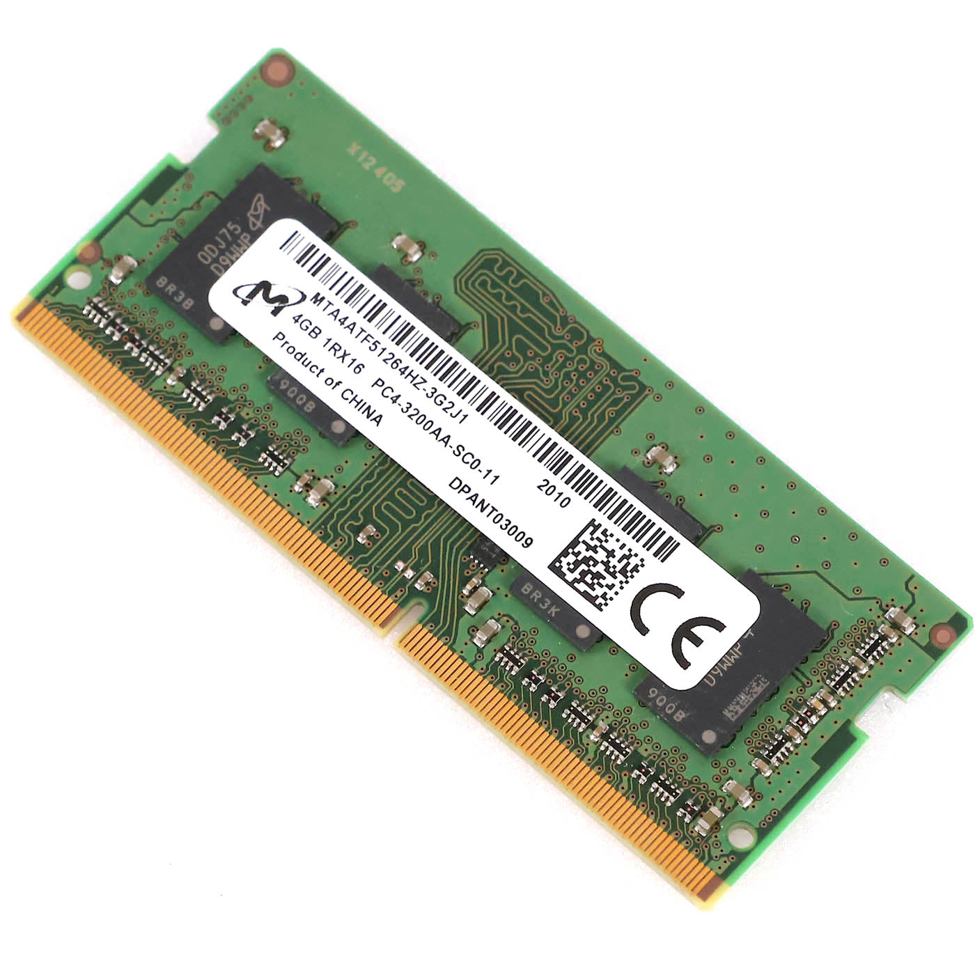 中古 DDR4 4GBメモリ x1 MTA4ATF51264HZ-3G2J1 Micron PC4-3200AA マイクロン