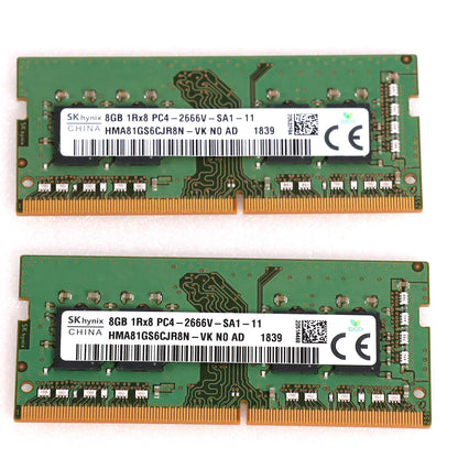 中古 DDR4 8GBメモリ x2 HMA81GS6CJR8N-VK SKhynix PC4-2666V