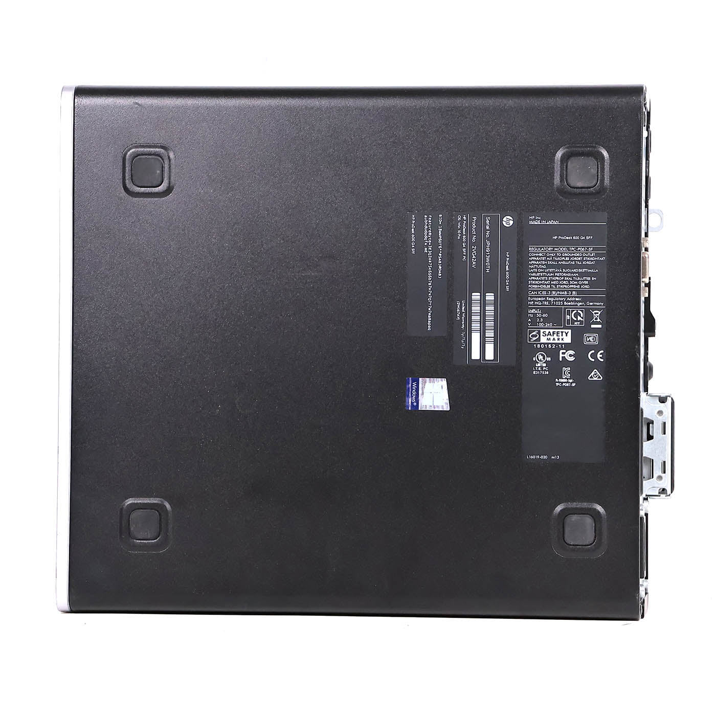 中古 省スペースデスクトップPC HP ProDesk 600 G4 SFF 500GB SSD Win11 i5