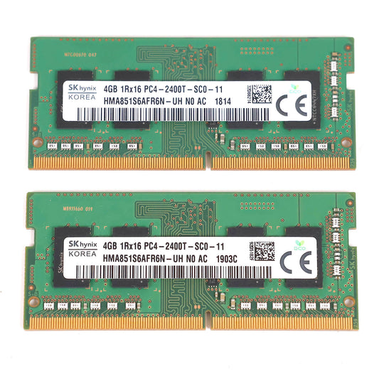 中古 DDR4メモリ 4GB x2 HMA851S6AFR6N-UH SK hynix