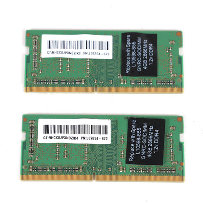 中古 DDR4メモリ 4GB x2 MTA4ATF51264HZ-2G6E1 Micron