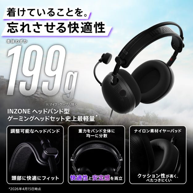 INZONE H6 Air 背面開放型ゲーミングヘッドセット SONY MDR-G600 正規保証付き