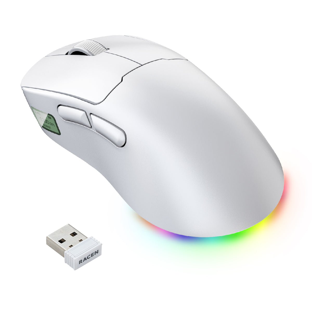 RACEN 軽量ワイヤレスゲーミングマウス LightBow CRC-WGMRGB02WT Century