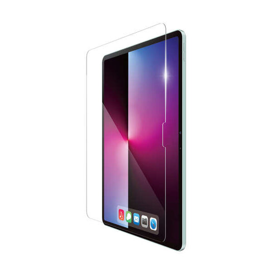 13インチiPadAir M2 ガラスフィルム 高透明 貼付ツール ELECOM