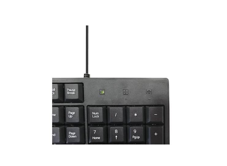 Lazos 有線キーボード ブラック 109キー テンキー付き L-KB