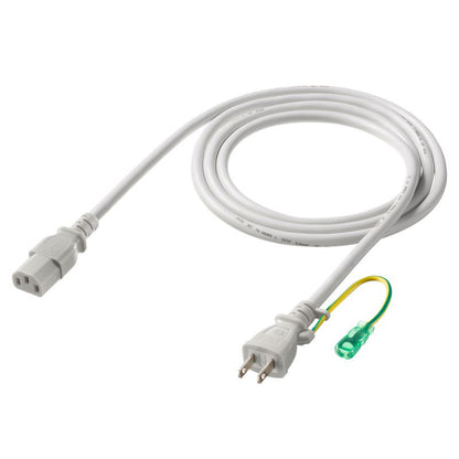 2m 電源コード(15A対応) KB-D3315A SANWA SUPPLY ライトグレー サーバー パソコン 周辺機器