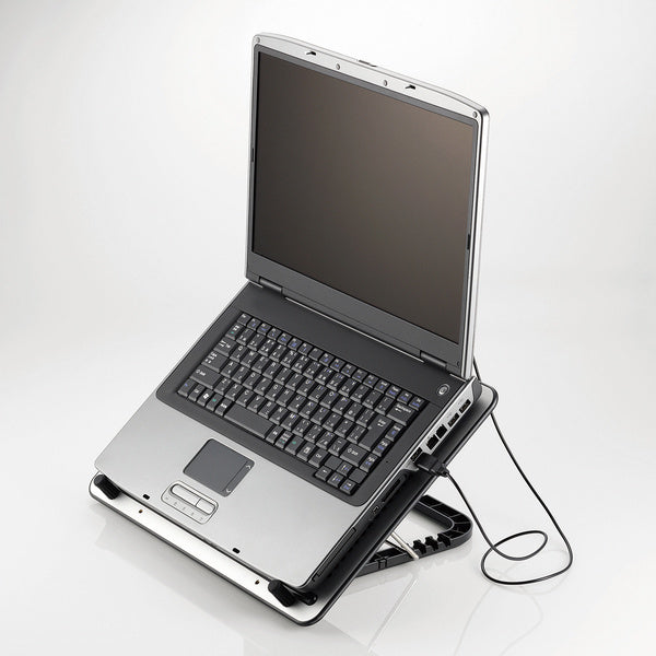 ノートPC用クーラー 角度調節 強冷タイプ 冷却台 角度可変置き台 15.4-17インチ シルバー SX-CL22LSV