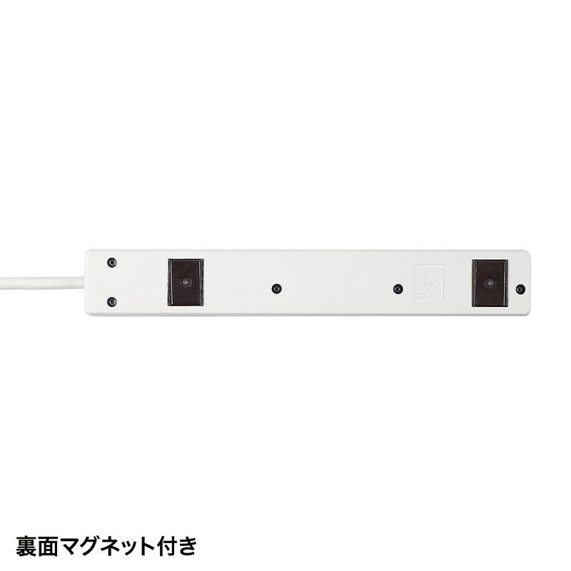 電源タップ 3P 6個口 5m TAP-N3650MGN SANWA SUPPLY
