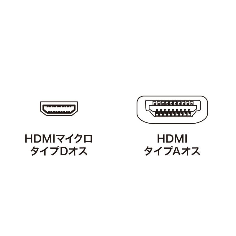 ハイスピードHDMIマイクロケーブル 5m KM-HD23-A50K SANWA SUPPLY