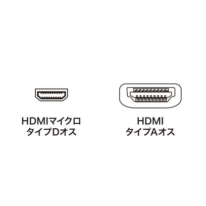 ハイスピードHDMIマイクロケーブル 5m KM-HD23-A50K SANWA SUPPLY