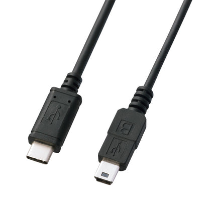 USB2.0 TypeC - miniB ケーブル SANWA SUPPLY KU-CMB10
