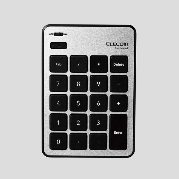 mac用Bluetooth 薄型テンキーパッド ELECOM 6.5mm 薄型設計 パンタグラフ方式
