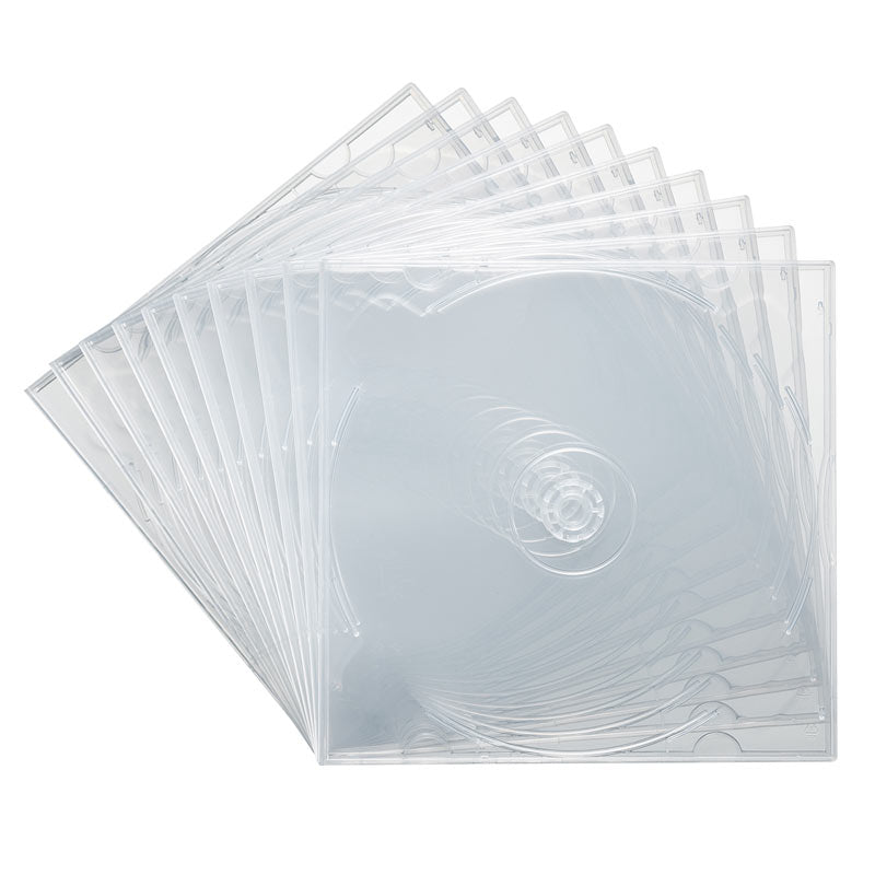 Blu-ray・DVD・CDケース 2枚収納ソフトタイプ 10枚 FCD-PSW10CL