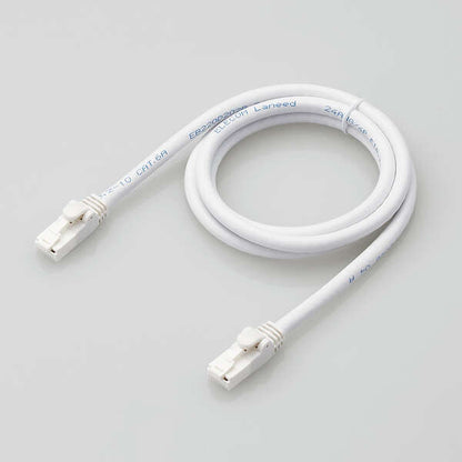 LANケーブル CAT6A対応 1m ヨリ線 ホワイト LD-GPAT/WH1/RS ELECOM