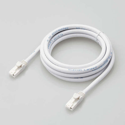 LANケーブル CAT6A対応 2m ヨリ線 ホワイト LD-GPAT/WH2/RS ELECOM