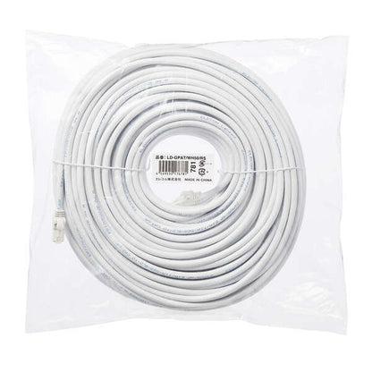 LANケーブル CAT6A対応 50m ヨリ線 ホワイト LD-GPAT/WH50/RS ELECOM