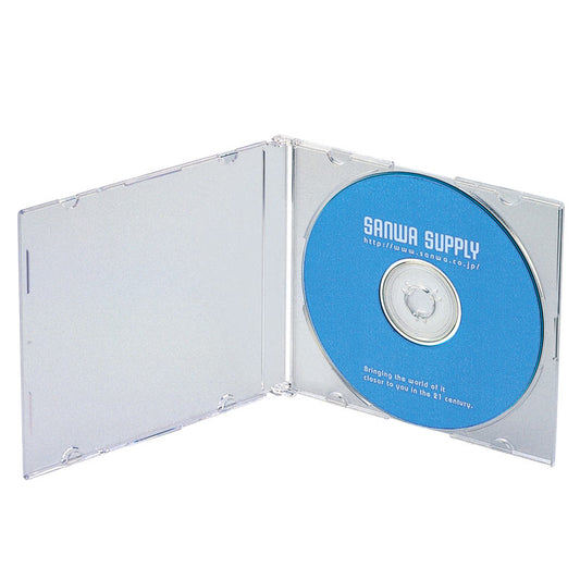 Blu-ray DVD CDケース スリムタイプ 10枚セット クリア FCD-PU10CLN SANWA SUPPLY