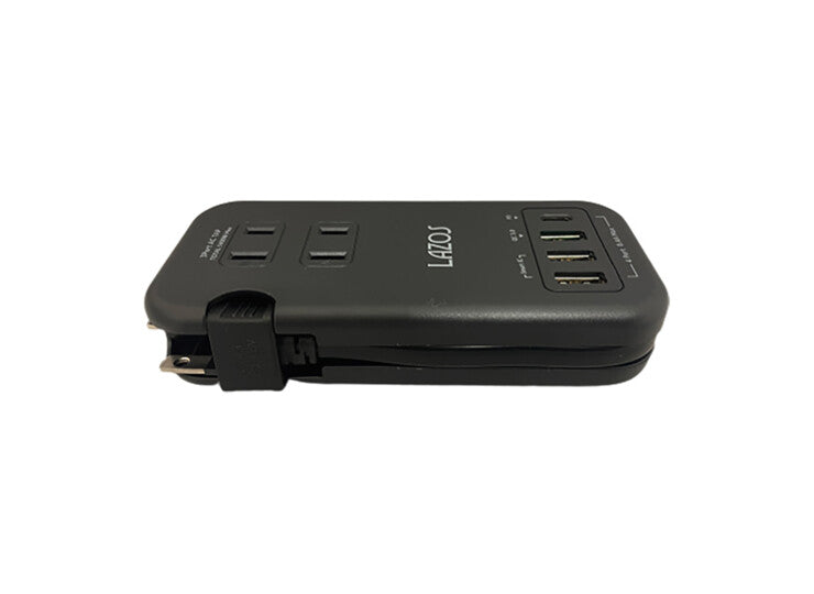 Lazos マルチ電源タップ ブラック L-PSAC-B Quick Charge 3.0 急速充電Power Delivery