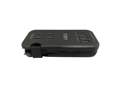 Lazos マルチ電源タップ ブラック L-PSAC-B Quick Charge 3.0 急速充電Power Delivery