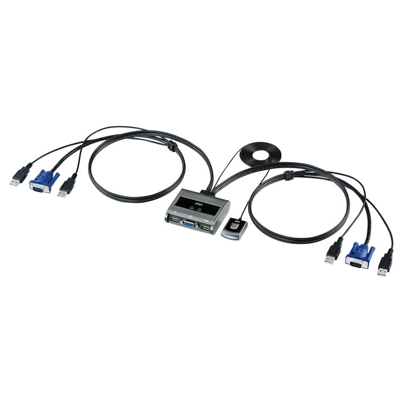 パソコン切替器 エミュレーション非搭載 手元スイッチ付き SW-KVM2UUSN2 SANWA SUPPLY