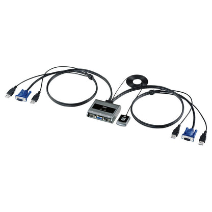 パソコン切替器 エミュレーション非搭載 手元スイッチ付き SW-KVM2UUSN2 SANWA SUPPLY