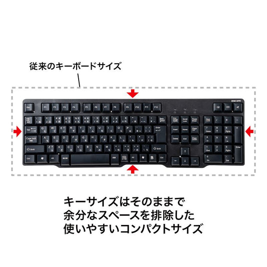 USBキーボード ブラック  テンキー付き SKB-L1UBKN SANWA SUPPLY メンブレン Windows