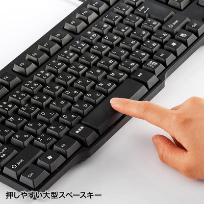 USBキーボード ブラック  テンキー付き SKB-L1UBKN SANWA SUPPLY メンブレン Windows