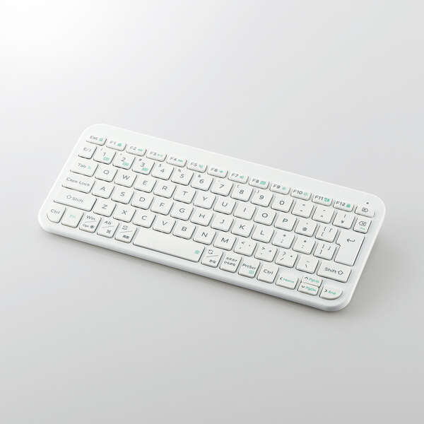 Bluetoothミニキーボード 薄型 パンタグラフ ホワイト TK-TM10BPWH ELECOM