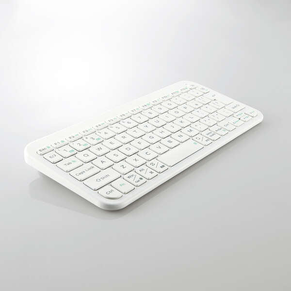 Bluetoothミニキーボード 薄型 パンタグラフ ホワイト TK-TM10BPWH ELECOM