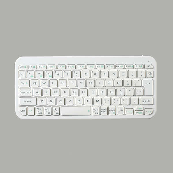 Bluetoothミニキーボード 薄型 パンタグラフ ホワイト TK-TM10BPWH ELECOM
