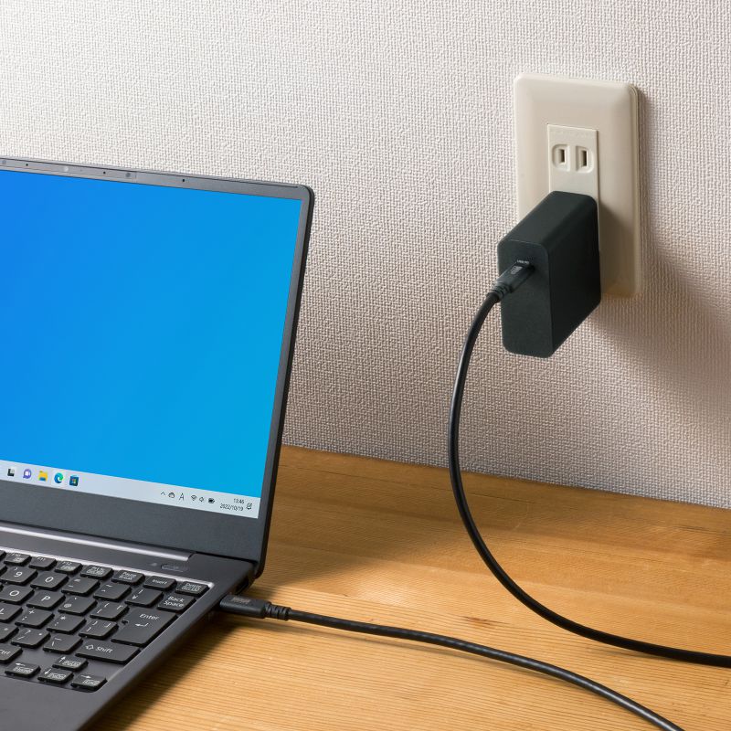 USB Type-C USB20Gbps 対応ケーブル 2m ブラック PD240W対応  USB4 Gen2×2 SANWA SUPPLY