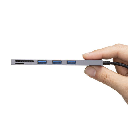 USB 5Gbps 3ポート スリム ハブ カードリーダー付き USB A接続 SANWA SUPPLY