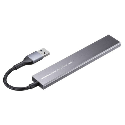 USB 5Gbps 3ポート スリム ハブ カードリーダー付き USB A接続 SANWA SUPPLY