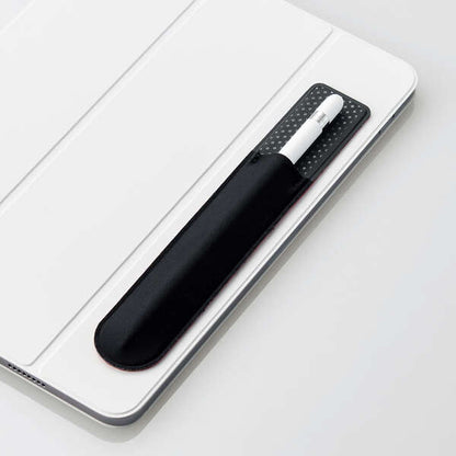 Apple Pencil 第1-2世代 USB-C用ペンシルホルダー TB-APESHBK ELECOM 粘着シート レザー調