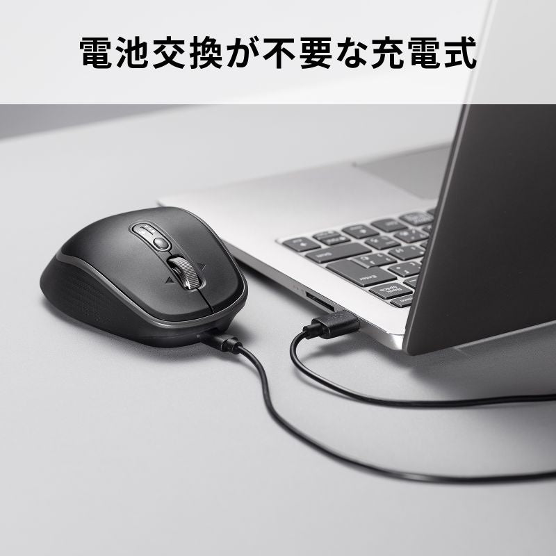 Bluetoothワイヤレスマウス MA-WBIRS635BK SANWA SUPPLY サイドホイール チルトホイール