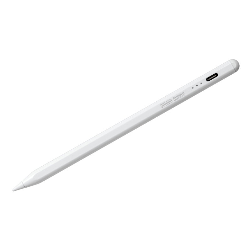 Apple iPad専用充電式極細タッチペン ホワイト PDA-PEN60W SANWA SUPPLY
