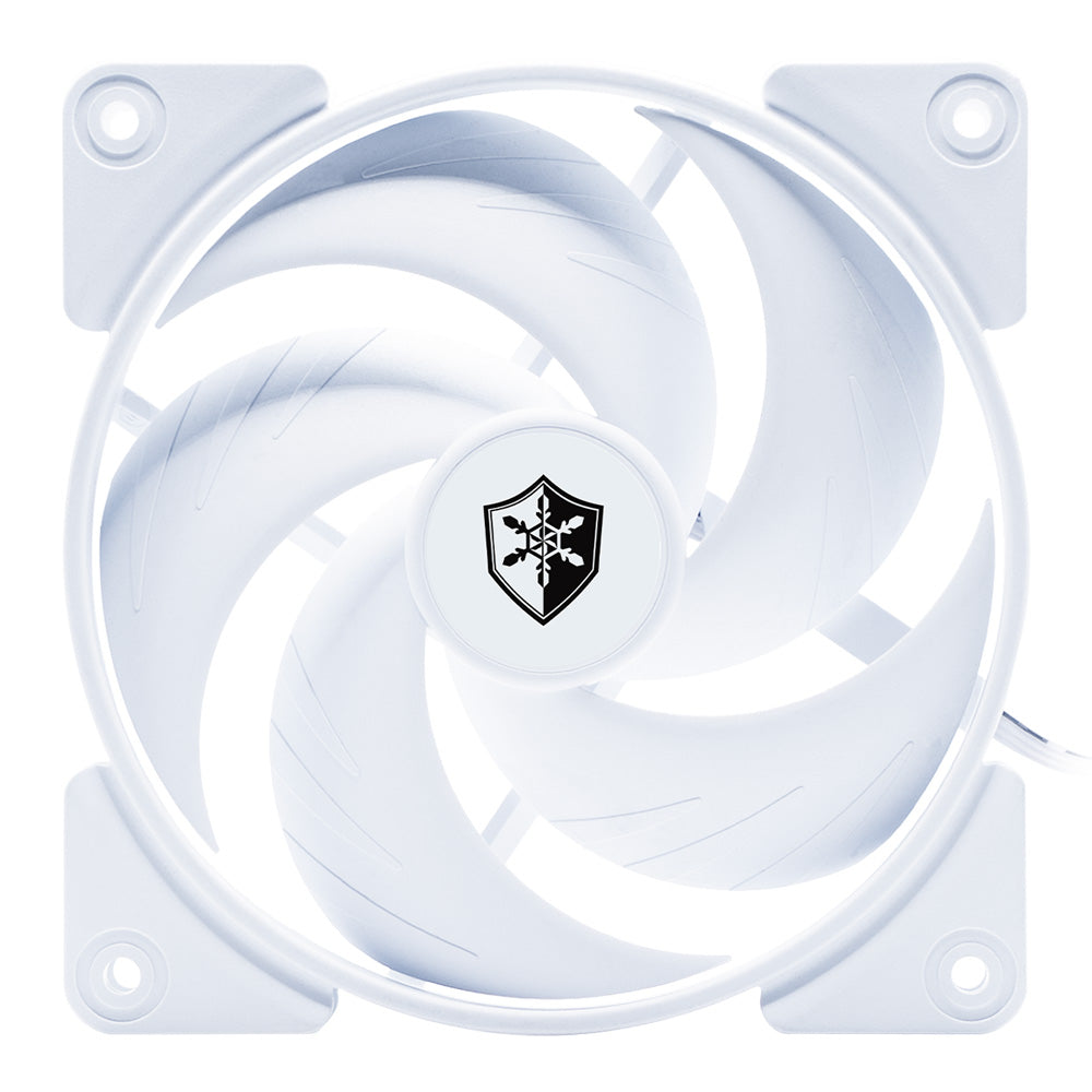 Zephyros White ケースファン 120mm PWM BA-CF120AMZR-WH ゼピュロス ホワイト Ainex