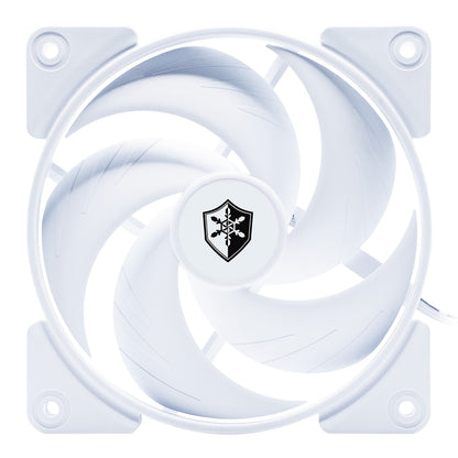 Zephyros White ケースファン 120mm PWM BA-CF120AMZR-WH ゼピュロス ホワイト Ainex