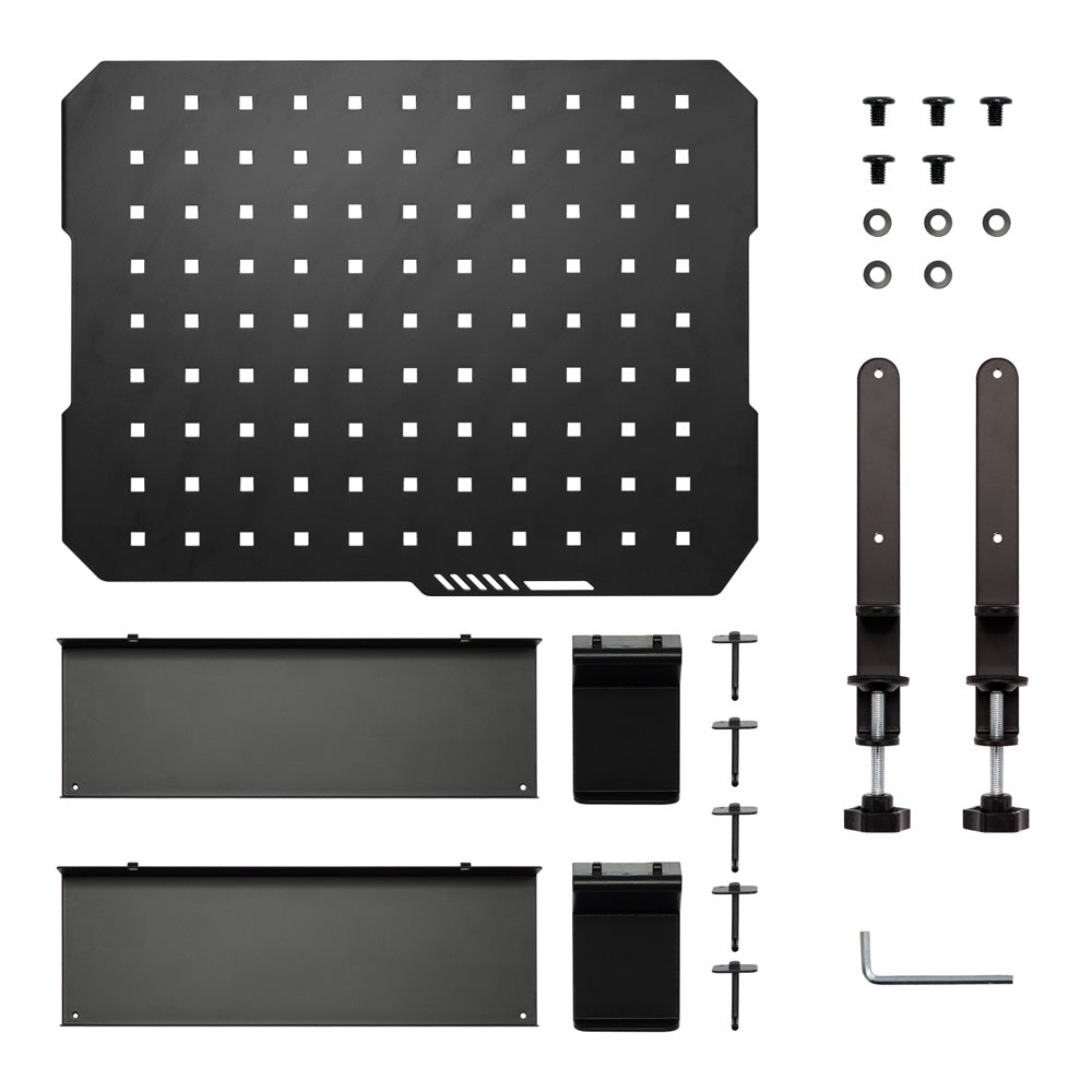 デスク用有孔ボード  パンチングボード、ペグボード ランプ式 Ainex PEG-SET01