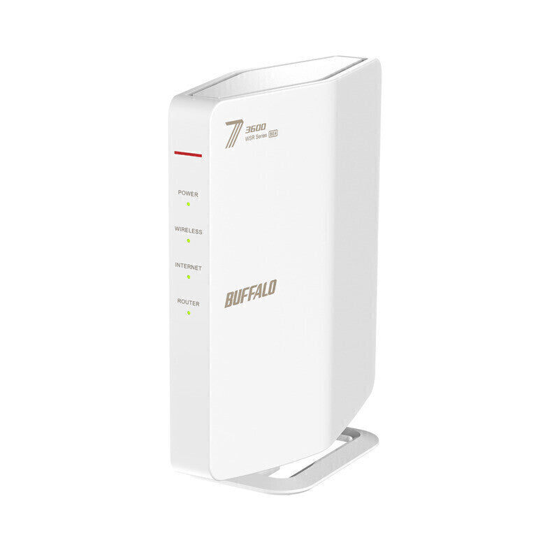 Wi-Fi 7(11be)対応デュアルバンドWi-Fiルーター 2882+688Mbps AirStation WSR3600BE4P-WH