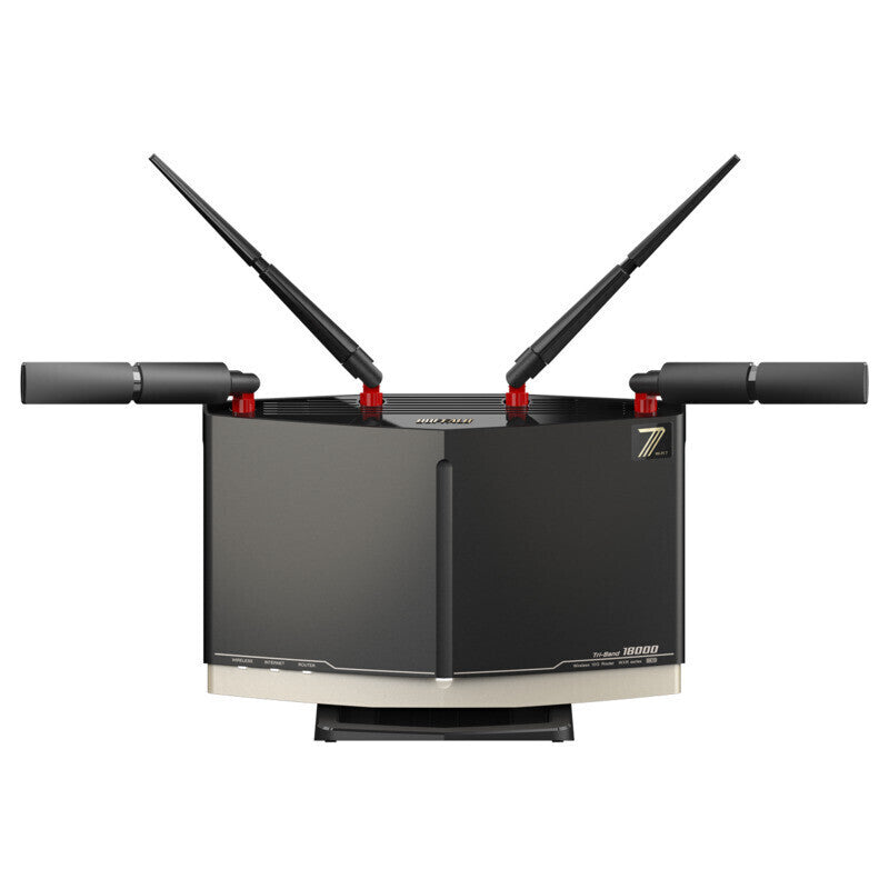 Wi-Fi 7(11be)対応トライバンドWi-Fiルーター 11529+5764+688Mbps AirStation WXR18000BE10P